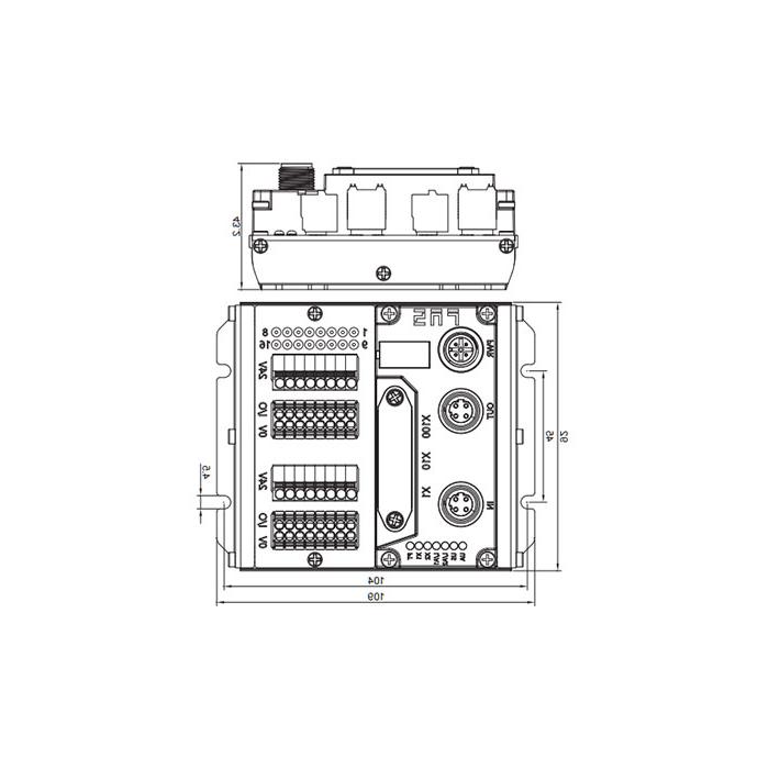 CC-Link协议、IP20、16DI/DO 自适应配置、PNP、端子式、远程模块、009D13